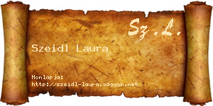 Szeidl Laura névjegykártya