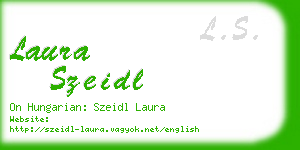 laura szeidl business card